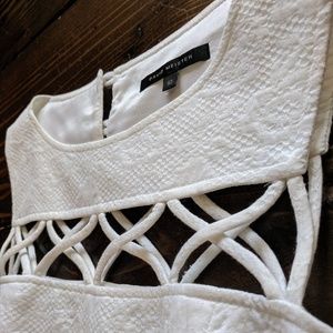 David Meister | Vintage White Cutout Dress